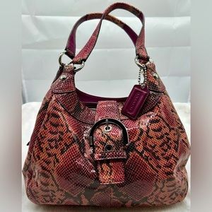 Coach Lynn Soho Embossed Python shoulder bag